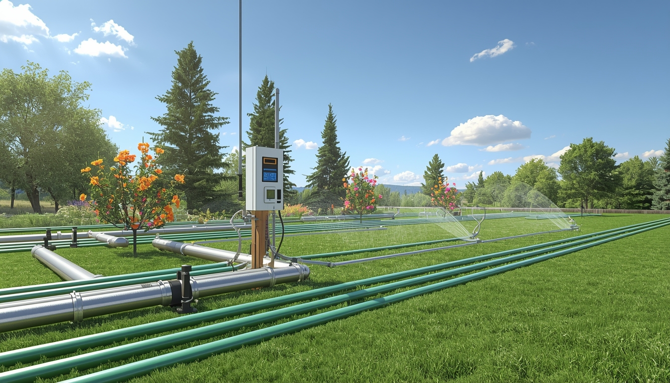 Sistem irigasi otomatis modern